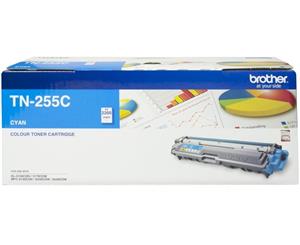 Brother TN255C High Yield Cyan Toner Cartridge - Estimated Page Yield 2200 pages