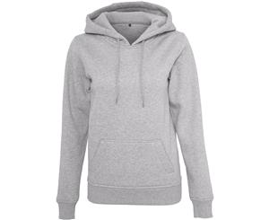 Build Your Brand Womens/Ladies Heavy Pullover Hoodie (Heather Grey) - RW5673