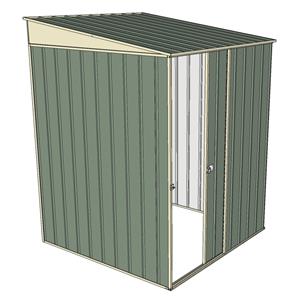 Build-a-Shed 1.5 x 1.5 x 2m Skillion Shed without Side Doors - Green