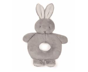 Bunnies By The Bay Bunny Ring Rattle - Grey