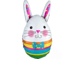 Bunny Egg Junior Shape Foil Easter Balloon