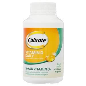 Caltrate Vitamin D 1000iu 300 Capsules Exclusive Size