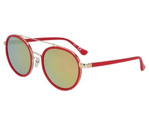 Calvin Klein Large Round Sunglasses - Strawberry/Gold