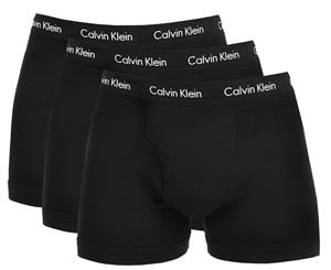 Calvin Klein Men's Cotton Stretch Trunk 3-Pack - Black