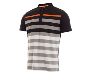 Calvin Klein Stripe Polo - Black - Mens