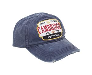 Cambridge Unisex Adults Distressed Baseball Cap (Navy) - C319
