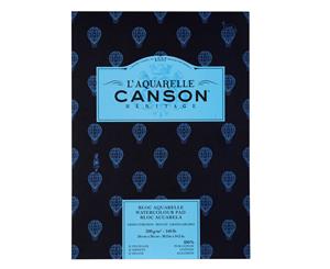 Canson Heritage Watercolour Pad - 12 Sheets - 300gsm - 10" x 14" (26 x 36cm) - ROUGH