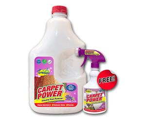 Carpet Power 3LTR + 500ml FREE PROMOTION Carpet Cleaner Odour & Pet Stain Remover