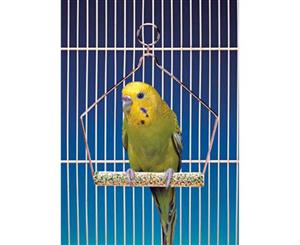 Cement Bird Swing - with Wire Frame