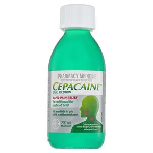 Cepacaine Mouthwash Liquid 200mL