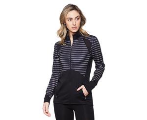 Champion Women's Train Jacket - Black Stripe