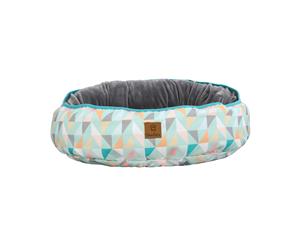 Charlie's Pet Oval Funk Nest Green Triangle M-65*74*15CM