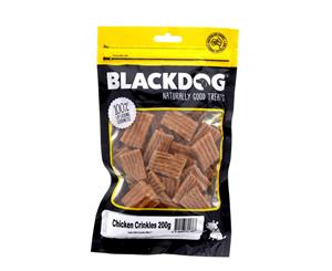 Chicken Crinkles 200g Dog Food Treat Blackdog High Protein Tasty Chewy Healthy