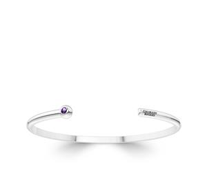 Colorado Rockies Amethyst Cuff Bracelet For Women In Sterling Silver Design by BIXLER - Sterling Silver