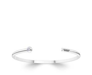 Colorado Rockies Diamond Cuff Bracelet For Women In Sterling Silver Design by BIXLER - Sterling Silver