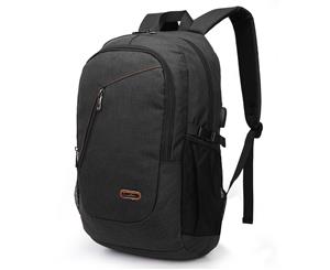 CoolBELL 17.3 Inches Laptop Backpack With USB Charging Port-Black