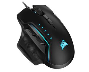 Corsair GLAIVE PRO RGB Gaming Mouse - Black Backlit RGB LED 18000 DPI Optical - CH-9302211-AP