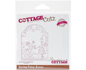 CottageCutz Elites Die-Spring Fairy Scene 3&quotX4"