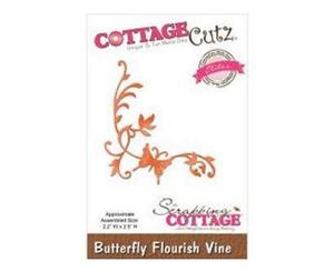 Cottagecutz Elites Die Butterfly Flourish Vine 2.2In. X2.5In.