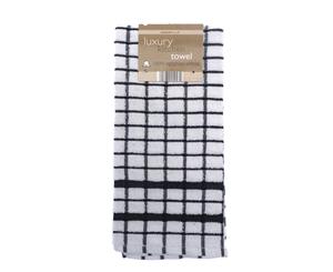 Country Club Luxury Kitchen Towel Black