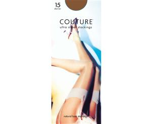 Couture Womens/Ladies Nylon 15 Denier Stockings (1 Pair) (Natural) - LW124