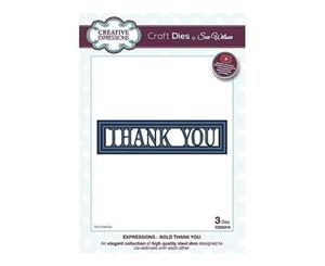 Craft Dies By Sue Wilson - Expressions Collection - Bold Thank You