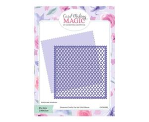 Craft Essentials - The Christina Griffiths Card Making Magic 6x6inch Collection - Diamond Trellis die set