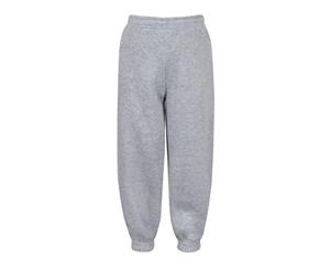Crafted Essentials Kids Fleece Pants Trousers Bottoms Unisex Kids - Grey Marl