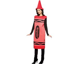 Crayola Red Crayon Adult Costume