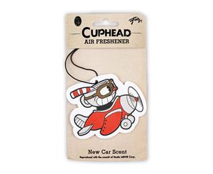 Cuphead Airplane Hanging Air Freshener for Cars | New Car Scent