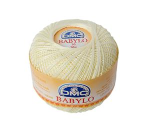 DMC Babylo 10 Crochet Cotton 50g Ball 746 Pale Yellow