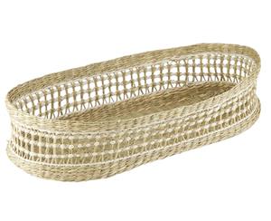 Davis & Waddell Sandstorm Woven Oblong Basket 40cm