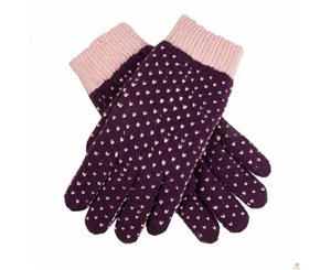 Dents Women's Fleece Lined Gloves - Blush Amethyst