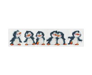 Design Works Counted Cross Stitch Kit 4 inchX18 inch - Penguin Row (14 Count)