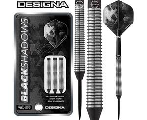 Designa - Black Shadow V2 M4 Darts - Steel Tip - 90% Tungsten - 22g 24g 26g