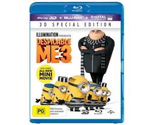 Despicable Me 3 3D Edition with 2D Edition Digital Download Blu-ray Region B