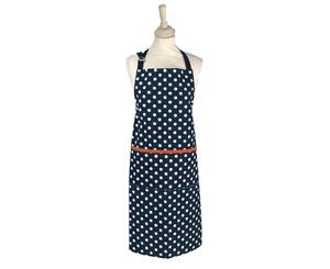 Dexam Polka Adult Apron Indigo