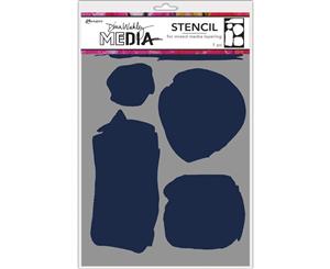 Dina Wakley - Media Stencils 9 inch X6 inch - Uneven Shapes