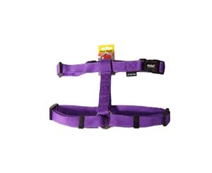 Dog Harness Nylon Reflective Adjustable - Purple - 40cm-65cm x 25mm (Pet One)