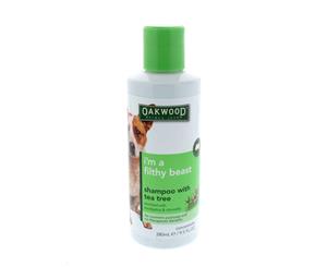 Dog Shampoo Tea Tree I'm A Filthy Beast 280ml Oakwood Fresh Shiny Coat Oil