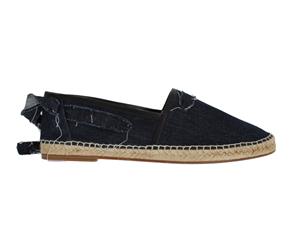 Dolce & Gabbana Blue Denim Strap Loafers Espadrilles