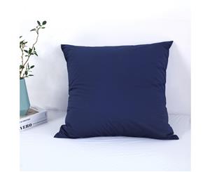 Dreamaker 250TC Plain Dyed Euro Pillowcase-65x65cm Navy