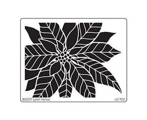 Dreamweaver Metal Stencil 4In. X6.75In. - Large Poinsettia