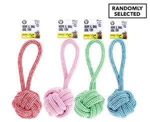 Dudley's World Of Pets Large Twisted Rope Tug & Ball - Randomly Selected