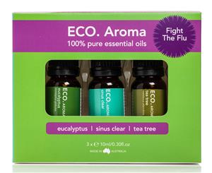 ECO.Aroma Fight The Flu Pure Essential Oil 3-Pack - 10mL