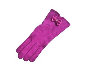 Eastern Counties Leather Womens/Ladies Geri Wool-Blend Gloves (Fuchsia) - EL175