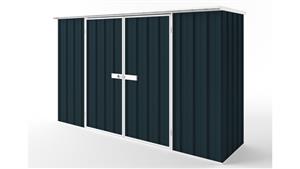 EasyShed D3008 Flat Roof Garden Shed - Mountain Blue