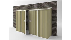 EasyShed D3008 Off The Wall Garden Shed - Sandalwood