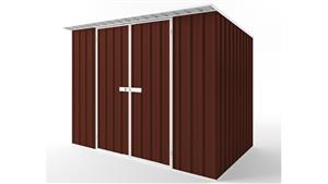 EasyShed D3019 Skillion Roof Garden Shed - Heritage Red