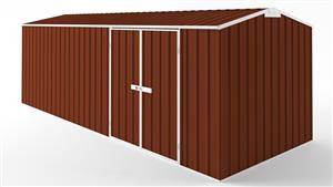 EasyShed D6023 Truss Roof Garden Shed - Tuscan Red